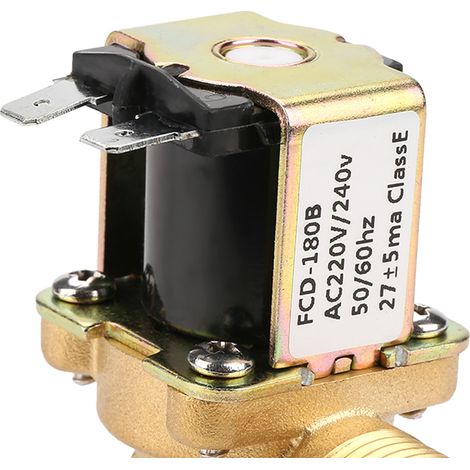 Distributeur d'eau tout cuivre, chauffe-eau, entrée et sortie, électrovanne d'entrée d'eau sous pression 220 V CA, 4 points (1/5)