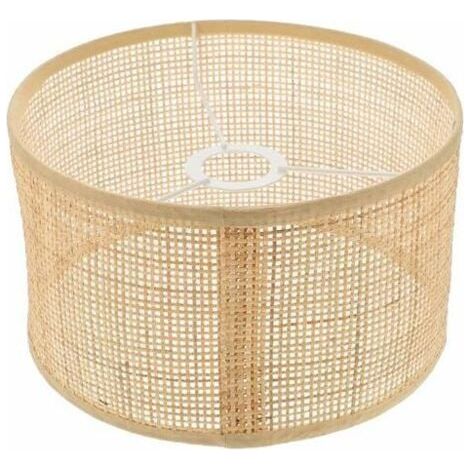 en Osier Abat- Jour en Rotin Lustre Abat- Jour Tissé Plafonnier Couvre Clip sur Ampoule Abat- Jour pour Table Mur Plafond De' étage Lampe--TRIMEC (1/5)