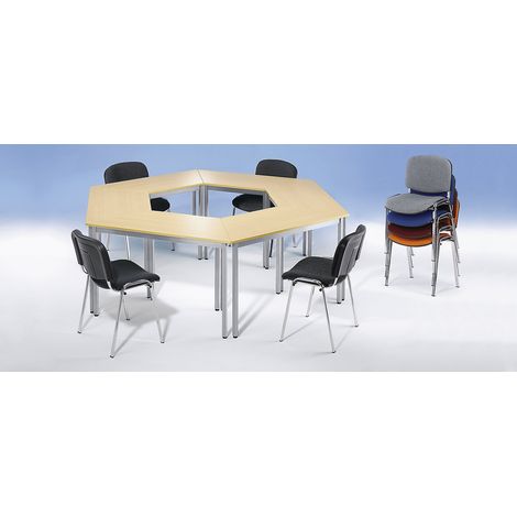 eurokraft basic, Table polyvalente, trapézoïdal, h x l x p 740 (1/5)