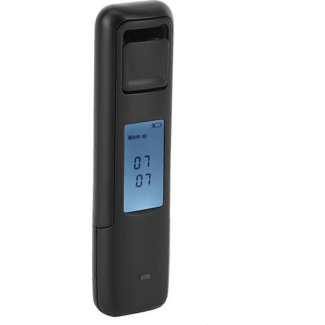 Éthylotest portable avec écran LCD, testeur de vin, éthylotest pour conduite sous influence, éthylotest CSY 006 Noir (1/5)