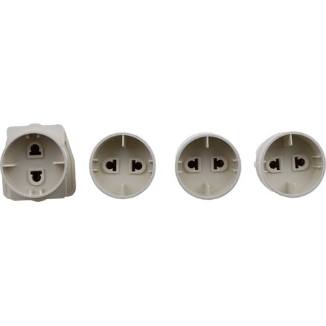Universeel - reisesteckeradapter, 4 stück - 176219345 - 4008224678407