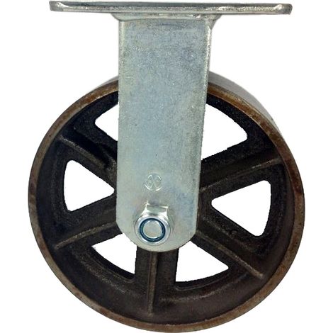 Rueda Fija de Hierro Fundido de 150 mm Ref.RUE-016-6F