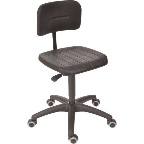 Arbeitsstuhl mit PU-Sitz und Rollen