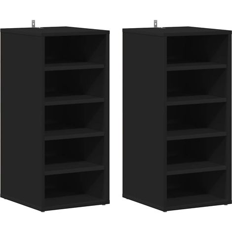 Maison Exclusive - Zapateros 31,5 x 35 x 70 cm Negro 6 compartime (1/5)
