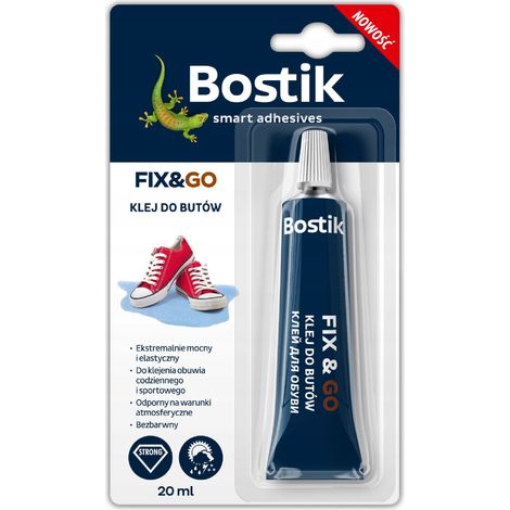 Bostik FIX&GO Polyurethankleber für Schuhe und Kunststoffe 20 ml