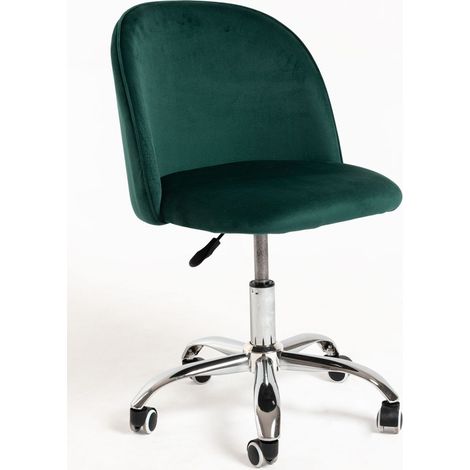 Sillas de escritorio - Silla Vint Terciopelo Office - Verde