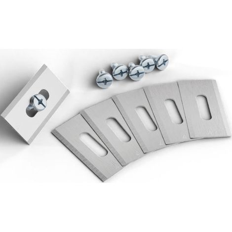Lames de remplacement pour double lame de tondeuse, affûtées en acier inoxydable, dimensions 35,8 x 18,5 x 0,65 mm, couleur argent, lot de 30 pièces (1/5)