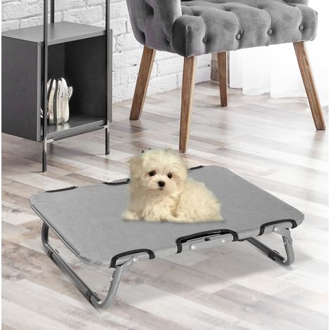 Lettino per cani da esterno pieghevole 59 x 46 x 15 cm, grigio, OKMYHOME (1/5)