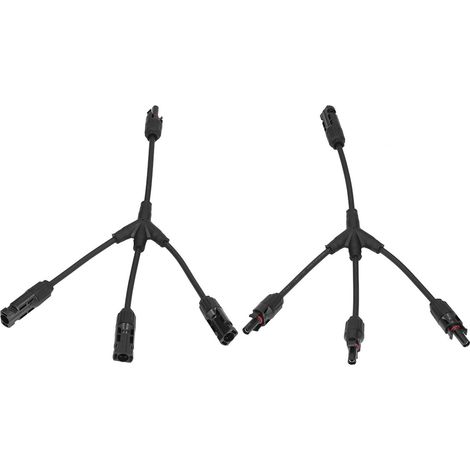 3-zu-1-Y-Stecker (Stecker/Buchse) für parallele Solarmodulkabel, wasserdicht, 30 A, 1000 V DC (1/5)
