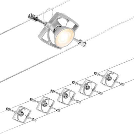 Paulmann 94430 Sistema di illuminazione completo su cavo GU5.3 Cromo (opaco)