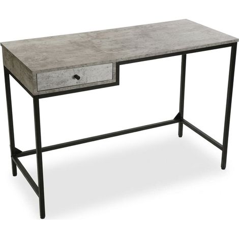 Scrivania Ufficio Moderna con Cassetto Grigio Design Studio Modello Jack (1/5)
