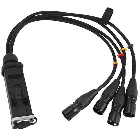 Câble blindé RJ45 CAT5 vers connecteurs XLR mâles 3 broches à 4 canaux (1/5)