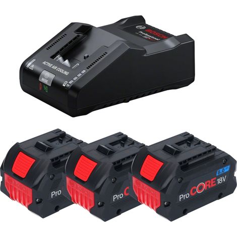 Set di avviamento Bosch con 3 batterie ProCORE 18 V 8,0 Ah + caricabatterie GAL 18V-160 ( 0615A5004Y )