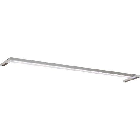 FACKELMANN LED-Aufsatzleuchte für Spiegelschrank SCENO / Maße (B x H x T): ca. 56 x 2 x 10 cm / hochwertige LED-Leuchte fürs Badezimmer / Farbe: Silber / Energieeffizienzklasse A"-"83474 (1/5)