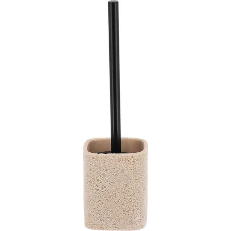 Brosse wc polyresine aspect pierre - naturel - Tendance (1/2)