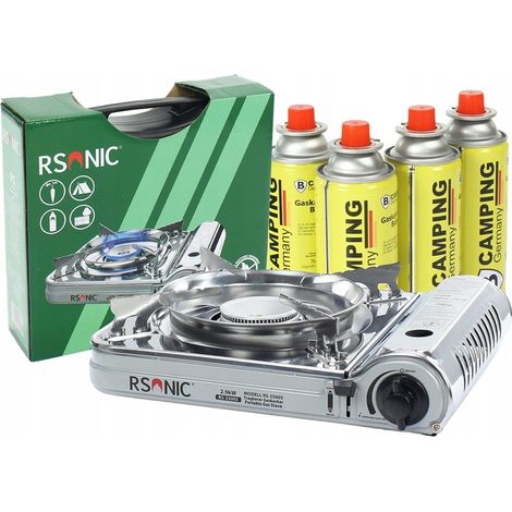 FORNELLO A GAS TURBO RSONIC TOURIST IN CUSTODIA, POTENZA 2,9 kW PIÙ 4 CARTUCCE
