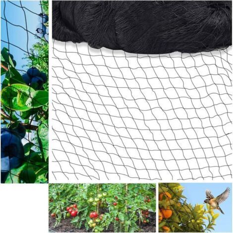 Filet Anti Oiseaux Voliere - Filet Poules de Protection Mailles de 25mm x 25 mm - Polyvalente Filet Anti Pigeon pour Plante (15m x 15m)