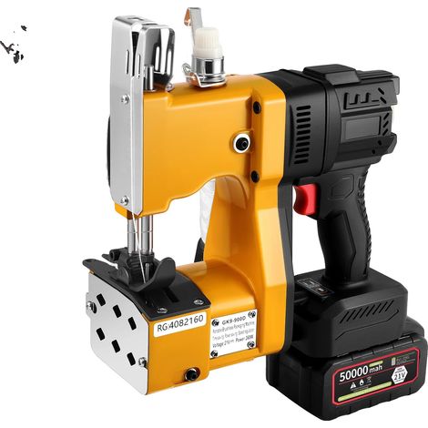 Machine à coudre à sac, moteur sans balais, autonomie de batterie prolongée, 220V avec prise EU (1/2)