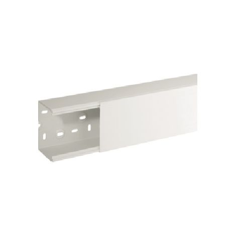 TA-EN 100x80 W Canalina porta cavi a base piana, Bianco