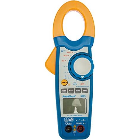 Peaktech P 1615 – Pinza Ac/Dc 1000A, Multimetro a Pinza, Tüv/Gs, Cat Iii, Pinza Amperometrica, 4000 Conteggi, Voltmetro senza Contatto, Amperometro, Tester di Continuità - Max. 600 V (1/4)