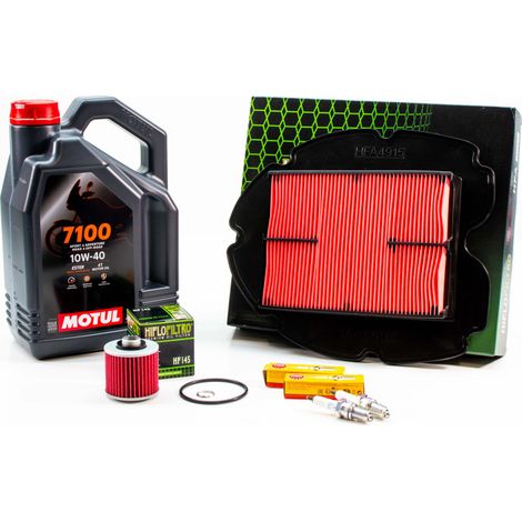 Kit Révision Filtres Bougies pour YAMAHA TDM 900 de 2002 à 2010 - MOTUL 7100 10W40 4L