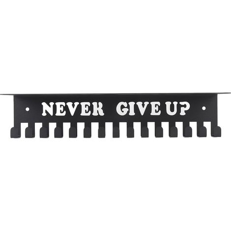 Metal Wall-Mounted Medal Hanger with Multiple Hooks for Medals, Ribbons, Keys, and Small Items 22-33 lb Capacity (1/5)