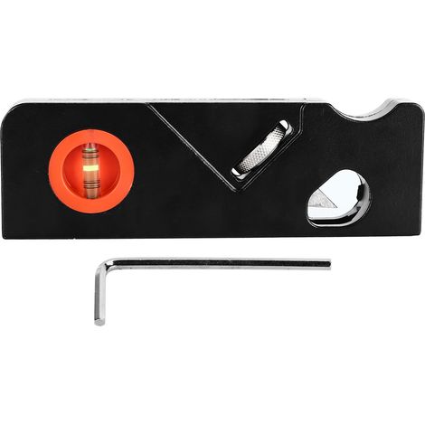 Rabot à bois manuel pour chanfreiner, outil de menuiserie DIY pour aplatir et égaliser les coins et bords, rabot de finition noir (1/5)