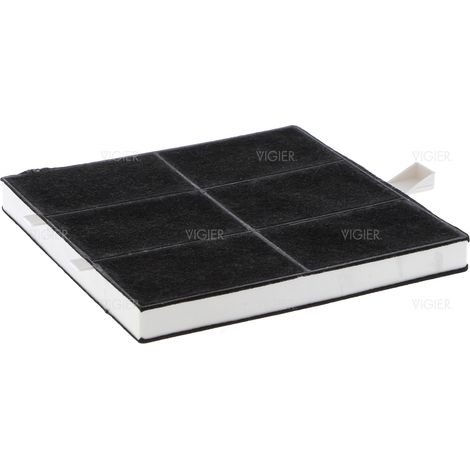 Filtre charbon (à l'unité) 265X222X23 mm (00357585, 00360732) Hotte BOSCH, CONSTRUCTA, GAGGENAU, NEFF, SIEMENS (1/5)