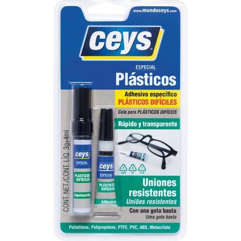 CEYS ceys adhesivo pegamento plasticos difiles 3gr+4ml 504114