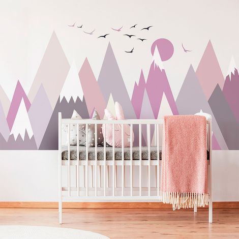 Stickers enfant montagnes scandinaves larinka 40 x 60 cm (1/5)