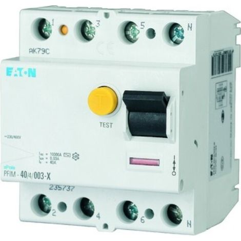Interruptor Eaton pfim-40 40A protección sobrecarga cortocircuito
