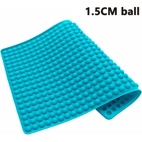 Alfombra de horno de silicona 1,5 cm Alfombra de silicona hemisférica con molde de horneado de piezas pequeñas para galletas y golosinas para perros, molde de chocolate de papel para hornear (1/5)