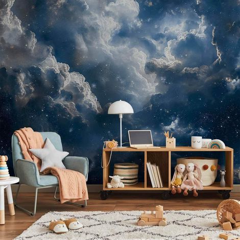 Papier peint artgeist ciel étoilé nuages 250x175 cm