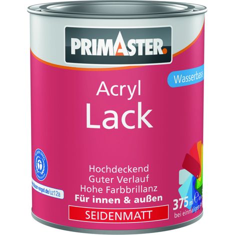 Primaster Acryl Lack taubenblau seidenmatt 375 ml Acryl Lack