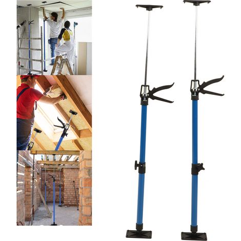 Tige de support télescopique pour le travail du bois, installation de cadres de portes d'armoires, cadre de support de levage, dispositif de levage facilitant l'effort physique, installateur de décora (1/5)