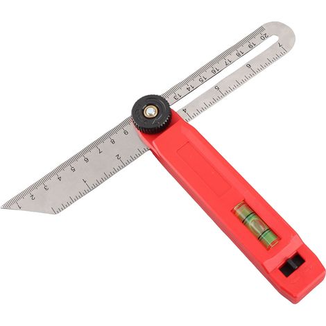 Rapporteur d'angle en T pour menuisiers, réglable à 45°, haute précision, outil de mesure d'angle pour le bois (1/5)