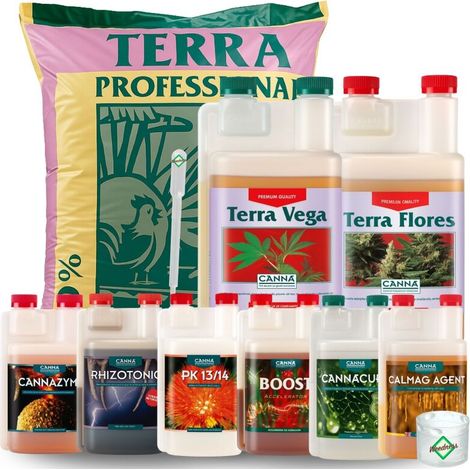 Canna Terra Prof. Erde-Set Big L – Pflanzenzucht Blumenerde (1/5)