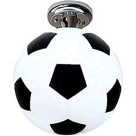Luminaire Chambre Ado Garcon Chambre Lampe Plafonnier Football Noir et Blanc Enfant LED pour fille et garçon et lampes chambre lumière Cartoon (1/5)