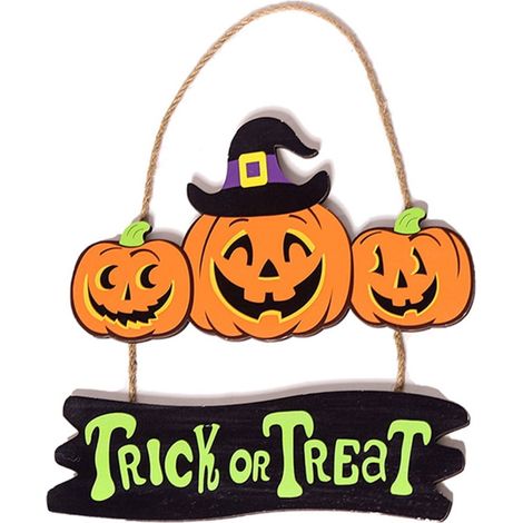Panneau En Bois Bienvenue - Décoration Halloween Intérieure Avec Nains Et Citrouille - Pour Maison Table Cheminée Supports À Étages - 32 x 23,3 cm - 1 Pièce (1/5)
