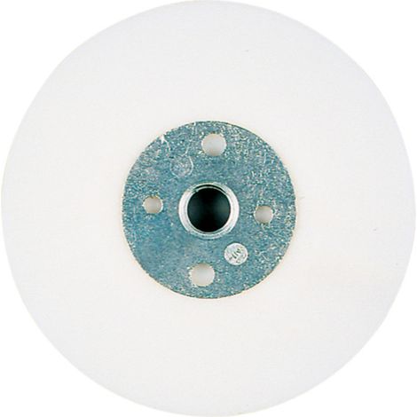 Plateau à élastique 220 mm M 14, modèle standard, blanc metabo