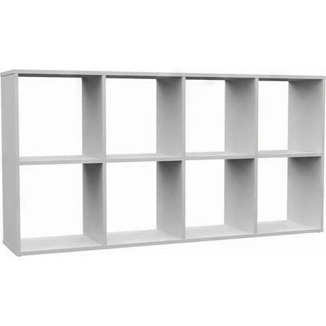 Selsey Malax – Offenes Standregal, 8 Fächer, Weiß, 147 cm