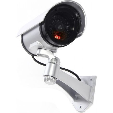 Telecamera Di Sorveglianza Finta Da Esterno Luce Led Lampeggiante Infrarossi (1/4)