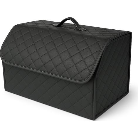 Luxuriöser Leder-Organizer für den Kofferraum, faltbare Aufbewahrungsbox 55×30×30 cm