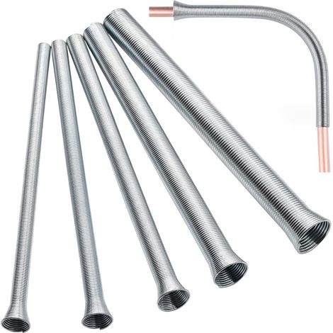 Juego de 5 resortes para doblar tubos (1/4", 5/16", 3/8", 1/2", 5/8")  5 resortes para doblar tubos de cobre, aluminio y acero dulce (diámetro exterior de 1/4" a 5/8") (1/5)