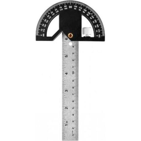 [NEVER USED] Angle ruler for woodworking and magnetic protractor, 304 mm, 0-180° angle protractor for marking and drawing measurements