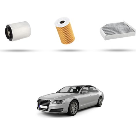 Kit Tagliando 3 filtri compatibile con Audi A8 (4H) 4.0 TFSI 309kw dal 2012 (1/5)