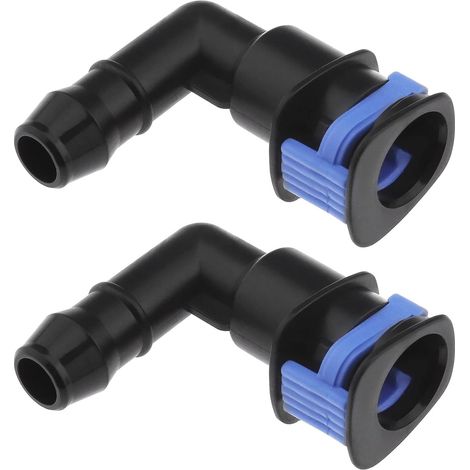 2 x Car Headlight Washer Angled Connector 1J0955665E Compatible with Beetle A6 A8 TT / TTS Fabia Octavia Roomster Superb Alhambra (1/5)