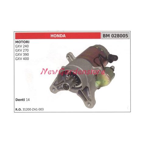 HONDA Anlasser GXV 240 Motor Rasentraktor Rasenmäher 028005