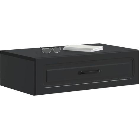 Maison Exclusive - Tavolino da Parete Laterale Nero 59 x 34,5 x 17 cm (1/5)