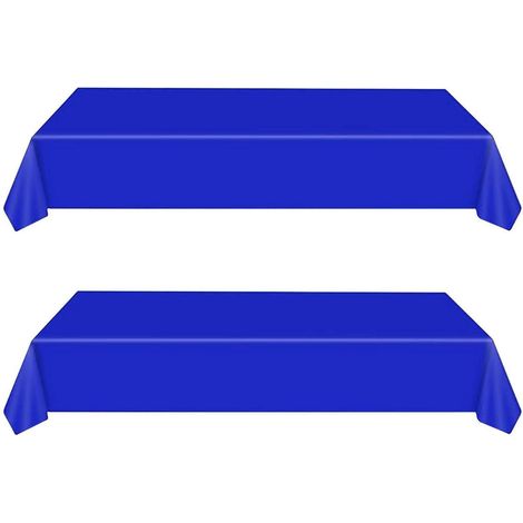 Einweg-Tischdecke 137x274cm Marineblau, 2 Stück, wasserdicht, rechteckig